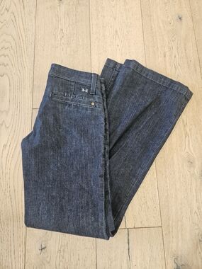 Habitual Women's Lowrise Flair Jeans in Dark Indigo Size 25